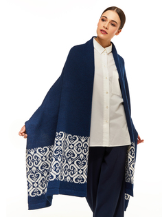 Палантин женский Scandica Blomst синий