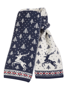 Шарф детский Scandica, 082SCA5T1-0Q7B, джинсовый, One Size