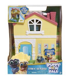 Игровой набор с домиком Дружные мопсы (Puppy Dog Pals Stow N Go Playset) Disney 18731