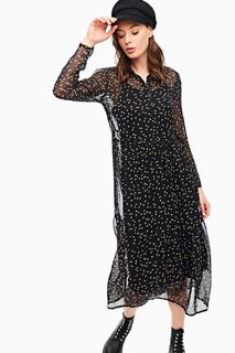 Платье женское ICHI 112529 черное 34 EU