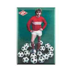 Магнит "Федор Черенков(02)", черный, 78х53 мм Spartak