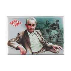 Магнит "Н.П.Старостин", черный, 78х53 мм Spartak