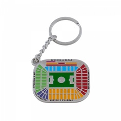 Spartak Брелок ФК Спартак "Ромб схема стадиона с логотипом" серебряный