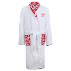 Spartak Халат махровый "Спартак" бело-красный, размер M