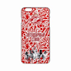 Чехол для IPHONE 6 PLUS SOFT TOUCH "Жить игрой", красный Spartak