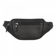 Spartak Сумка на пояс СПАРТАК (нат. кожа) черно-красный