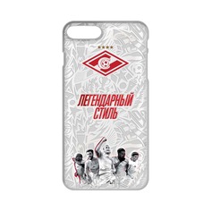 Чехол для IPHONE 7/8 PLUS SOFT TOUCH "Жить игрой", белый Spartak