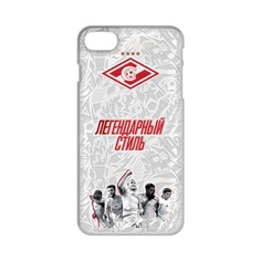 Чехол для IPHONE 7/8 SOFT TOUCH "Жить игрой", белый Spartak