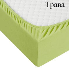 Простыня Адель на резинке Boaz Цвет: Травяной (140х200)