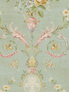 Обои SEABROOK TAPESTRY, бумага/акрил, Голубые TY30604