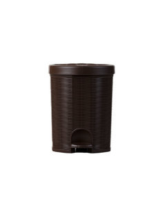 Контейнер с педалью ElfPlast Elegance, коричневый, 11 л