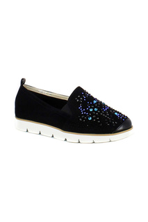 Слипоны женские Just Couture 57998 черные 38 RU