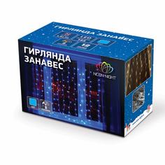 Гирлянда светодиодная Neon-Night Занавес бахрома холодный белый свет 96 светодиодов
