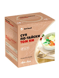 Суп по-тайски Том Ям с лемонграссом, Арт Лайф, 10 порций по 25 грамм КОРОБКА