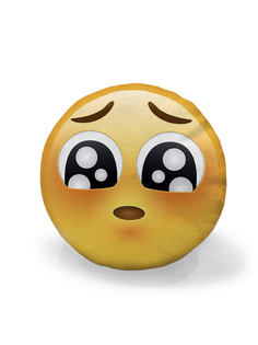 Подушка-смайлик Emoji Умоляющее лицо и подмигивающее с языком sfer.tex 1713164