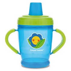 Поильник обучающий Canpol Babies с мягким носиком, 260 мл, синий