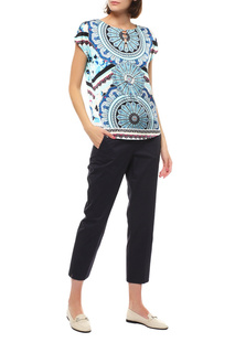 Блуза женская COMMA 81.705.12.4614 синяя 40