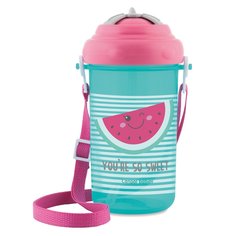 Поильник спортивный Canpol Babies с крышкой и трубочкой 400 мл, розовый