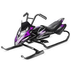 Снегокат-снегоход Small Rider Scorpion Duo черный с фиолетовым