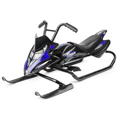 Снегокат-снегоход Small Rider Scorpion Duo черный с синим