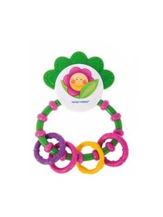 Погремушка Canpol Babies с мягким прорезывателем Happy garden, зеленая