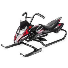 Снегокат-снегоход Small Rider Scorpion Duo черный с красным