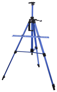 Мольберт телескопический в форме треноги, алюминиевый, цвет: синий Dv Tech