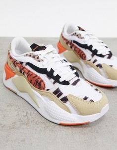 Кроссовки со вставками со звериным принтом Puma RS-X3-Мульти