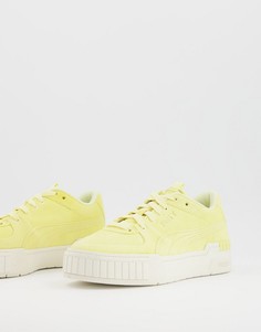 Желтые замшевые кроссовки на резиновой подошве PUMA Cali – эксклюзивно для ASOS-Желтый