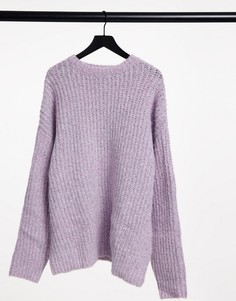 Сиреневый oversized-джемпер объемной вязки ASOS DESIGN-Фиолетовый