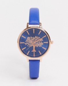 Часы с циферблатом синего цвета с покрытием цвета розового золота Brave Soul-Голубой