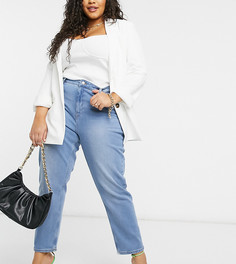 Голубые джинсы в винтажном стиле Vero Moda Curve-Голубой