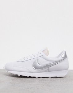 Белые/серебристые кроссовки Nike Daybreak-Белый