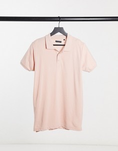 Розовое поло с короткими рукавами Brave Soul-Розовый