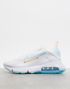 Белые кроссовки с серыми вставками Nike Air Max 2090-Белый