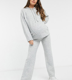 Серый меланжевый худи в стиле oversized от комплекта ASOS DESIGN Maternity-Бежевый