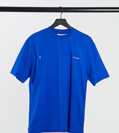 Синяя oversize-футболка COLLUSION-Голубой