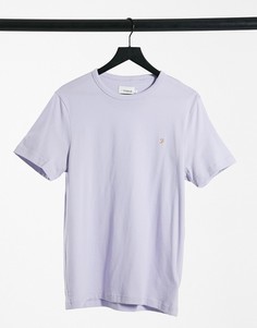 Сиреневая облегающая футболка с логотипом Farah Danny-Фиолетовый