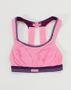 Розовый спортивный бюстгальтер Shock Absorber Ultimate Run