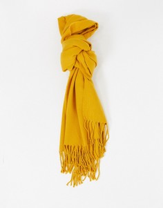 Желтый oversized-шарф Monki