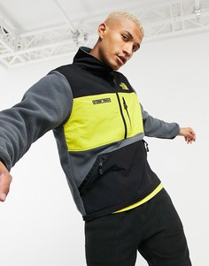 Серая куртка с короткой молнией «одна вторая» из флиса The North Face Steep Tech-Серый