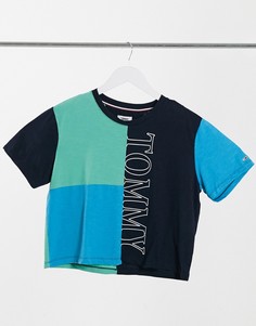 Футболка с логотипом в стиле колор блок Tommy Jeans-Многоцветный