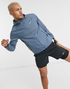 Синяя куртка Nike Running Essential-Голубой