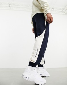 Темно-синие спортивные штаны с белыми вставками и логотипом Puma x Central Saint Martins-Темно-синий