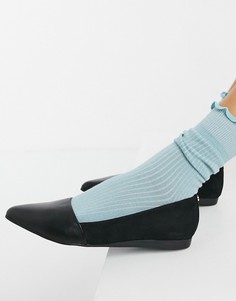 Черные балетки с острым носом Aldo-Черный