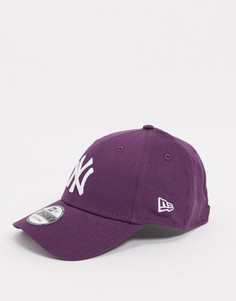 Кепка темно-красного цвета New Era 9 Forty NY-Красный