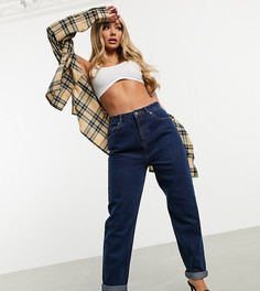 Джинсы в винтажном стиле с завышенной талией ASOS DESIGN-Голубой