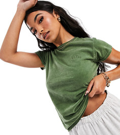 Футболка цвета хаки ASYOU-Зеленый