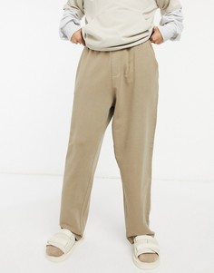 Бежевые выбеленные oversized-джоггеры ASOS DESIGN-Бежевый