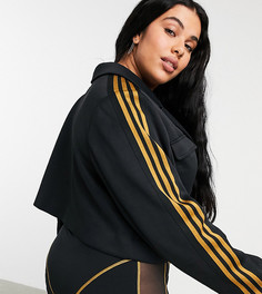 Черный укороченный пиджак adidas x Ivy Park Plus